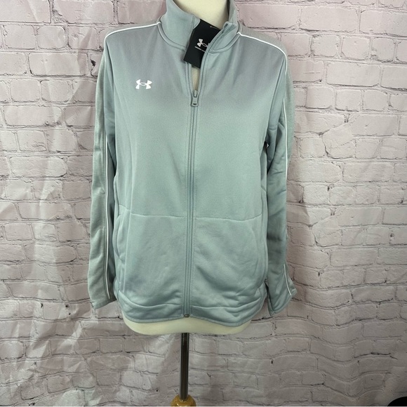 NWT Under Armour command warm up Women's Full-Zip Jacket sz S loose fit - Picture 1 of 9